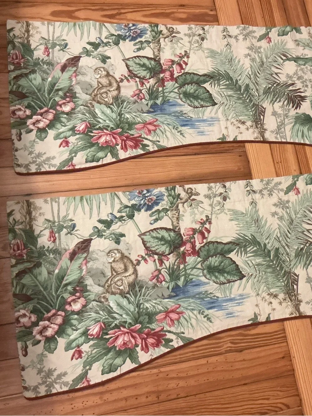 🔹 Designer P. Kaufmann Waverly Botanical Jungle Window Drapes